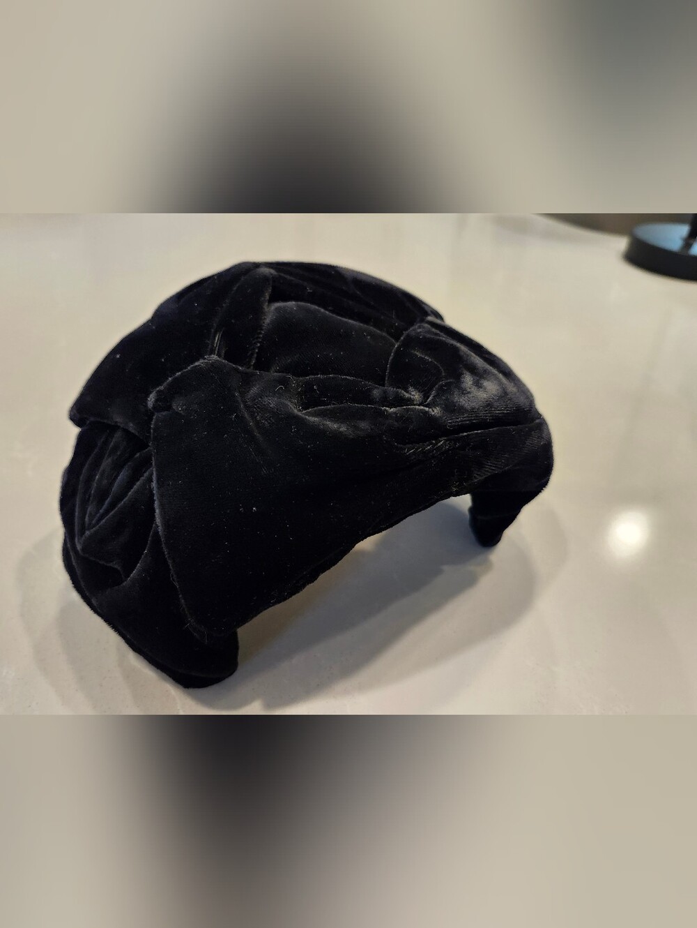 Vintage Jonquil 1940s Velvet Head Piece Halloween